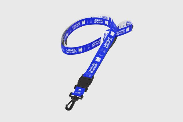 Lanyard Mockup Isometric