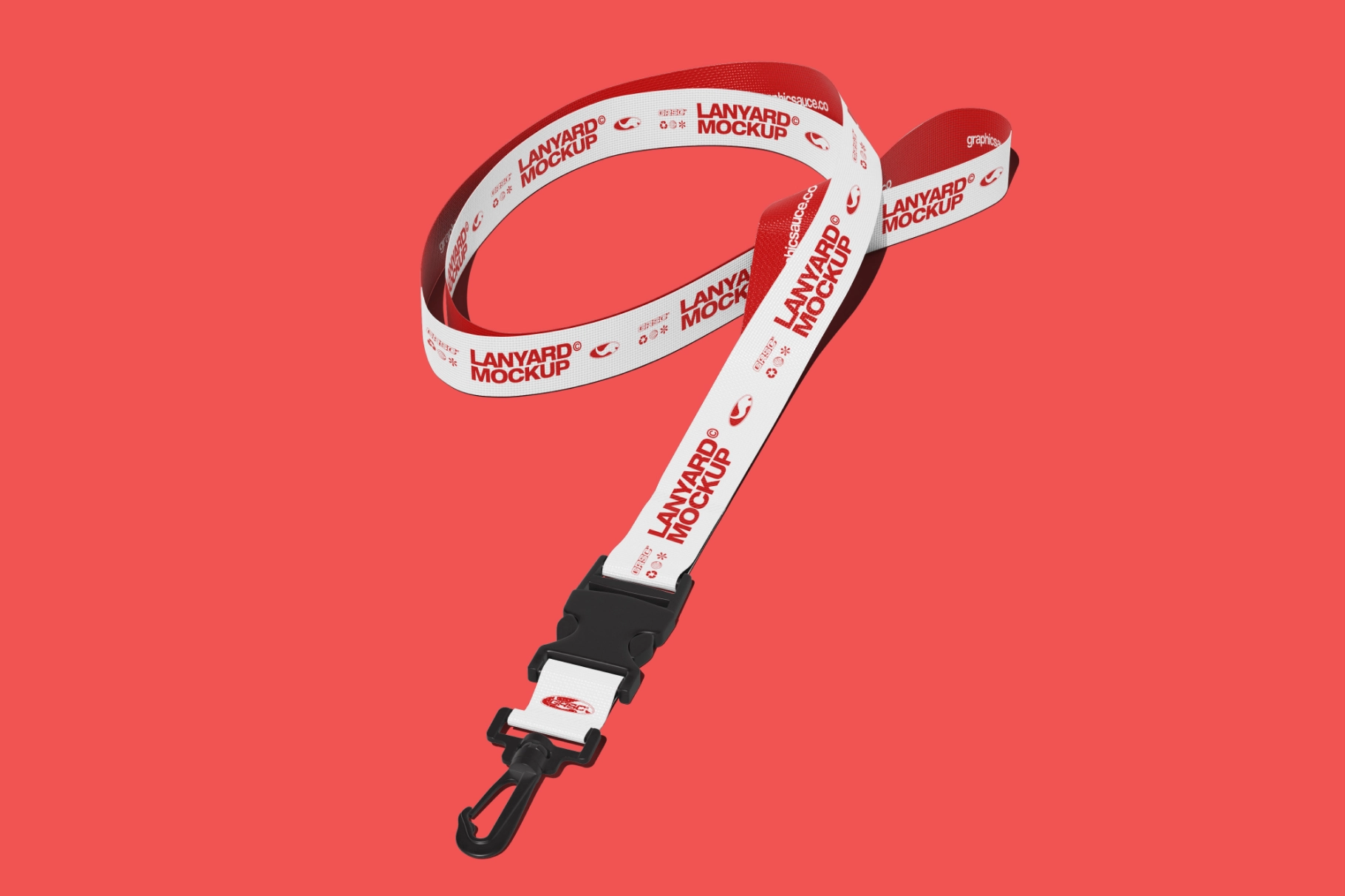 Lanyard Mockup Isometric