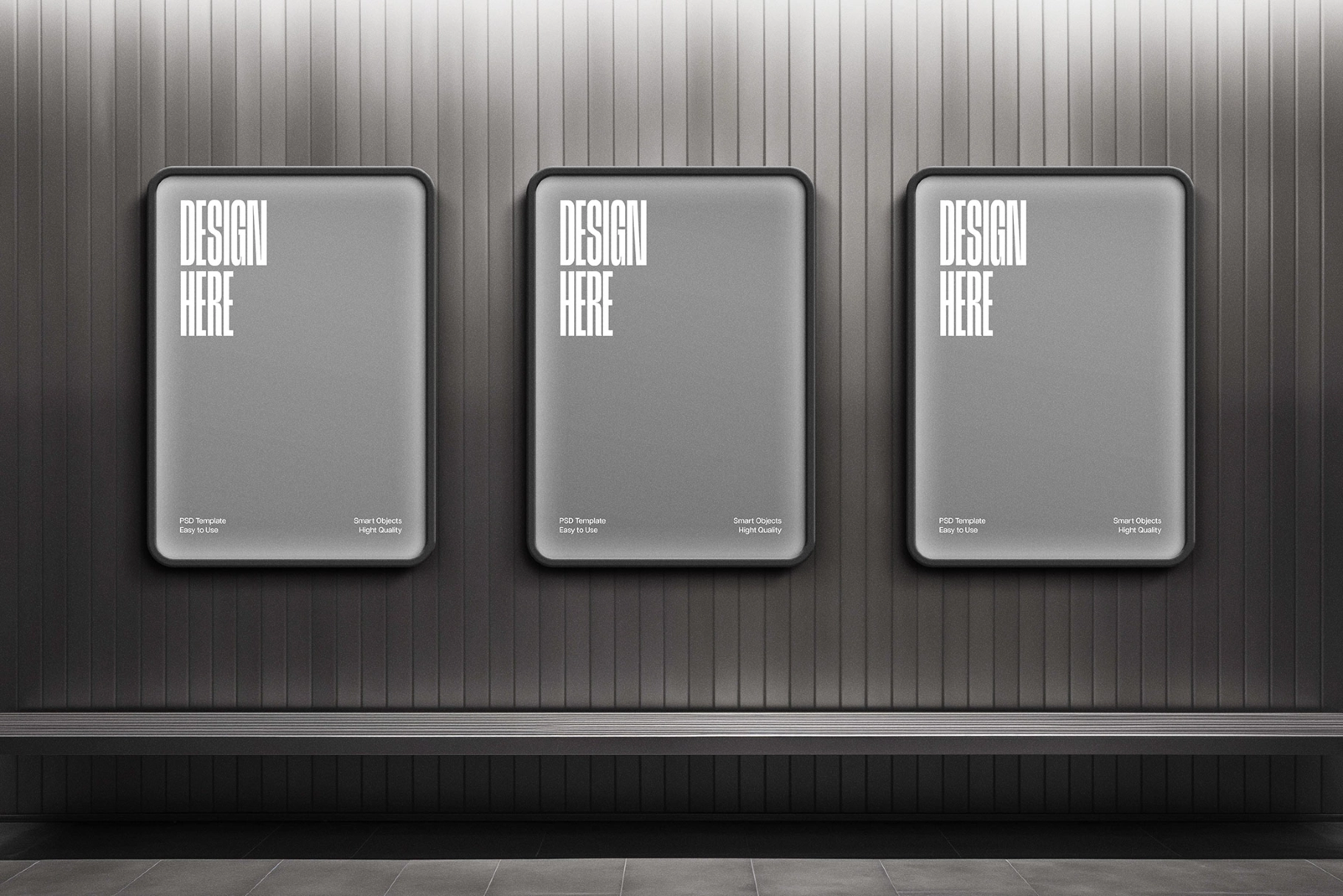 Contemporary Subway Posters Mockup