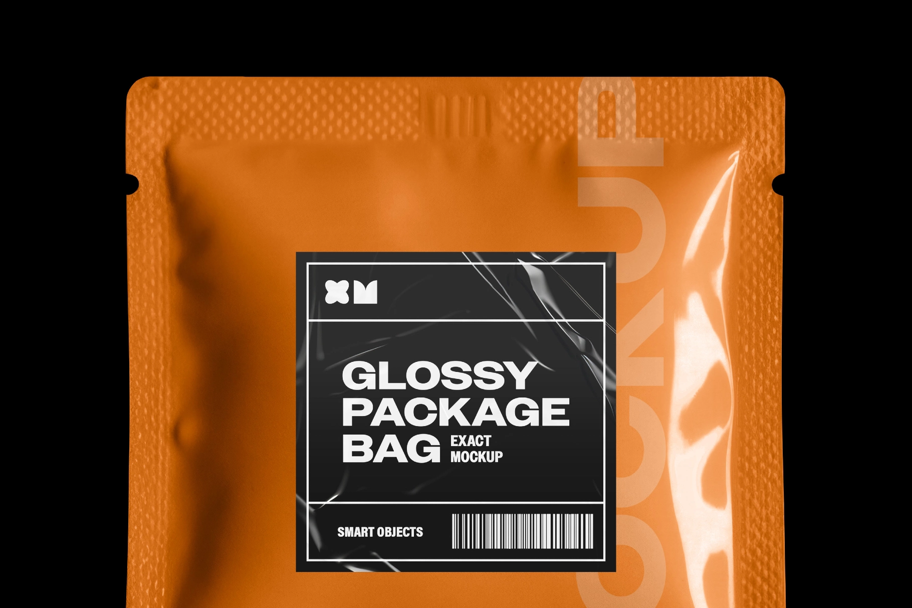 Glossy Sachet Bag Mockup