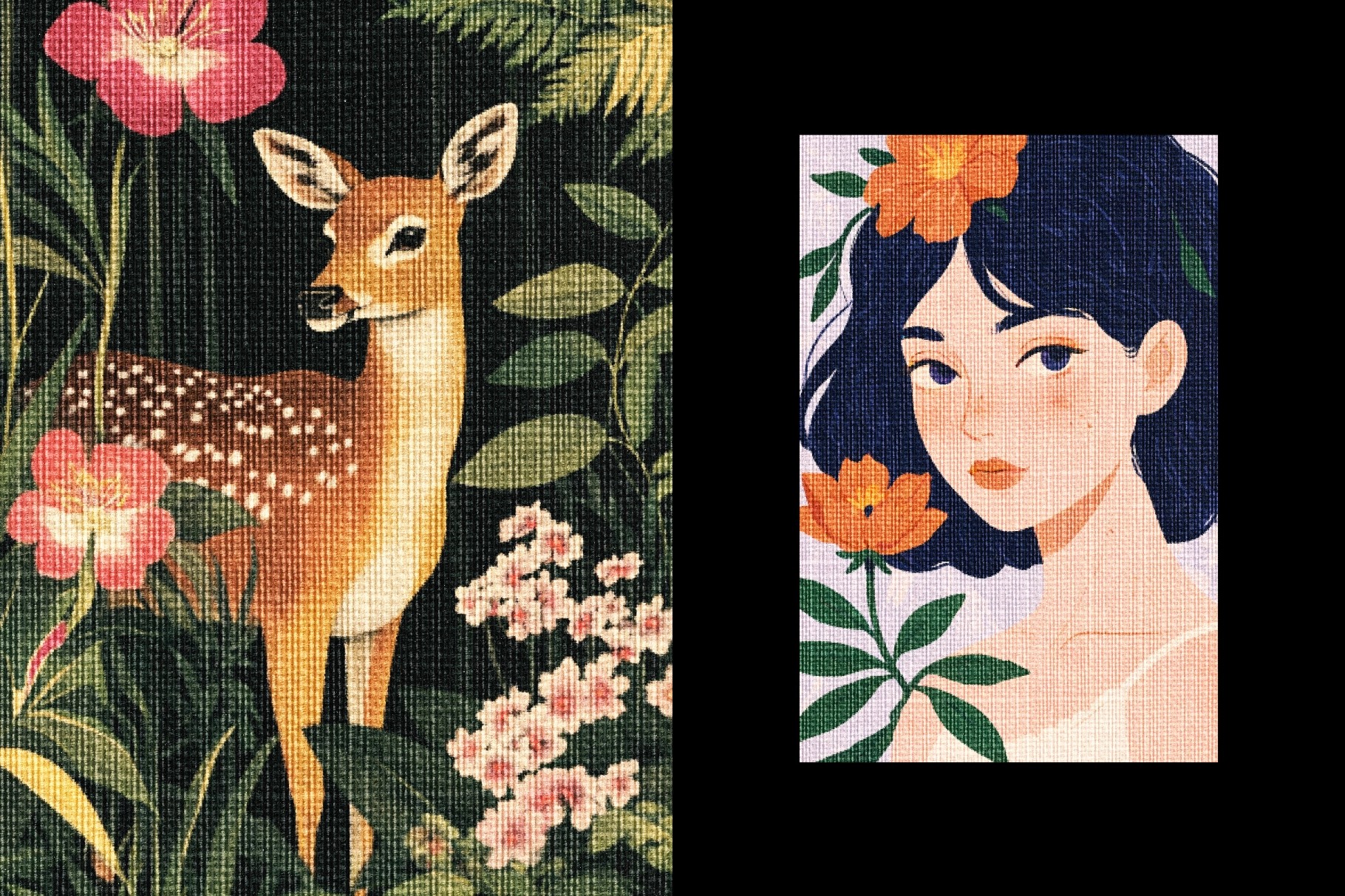 Embroidery Texture Photo Effect