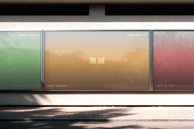 Metal Framed Billboard Mockup