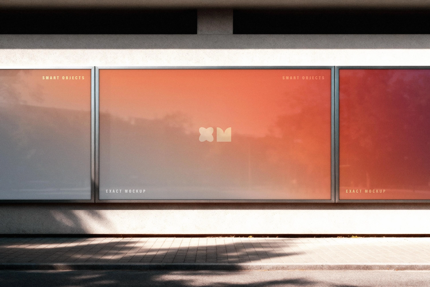 Metal Framed Billboard Mockup