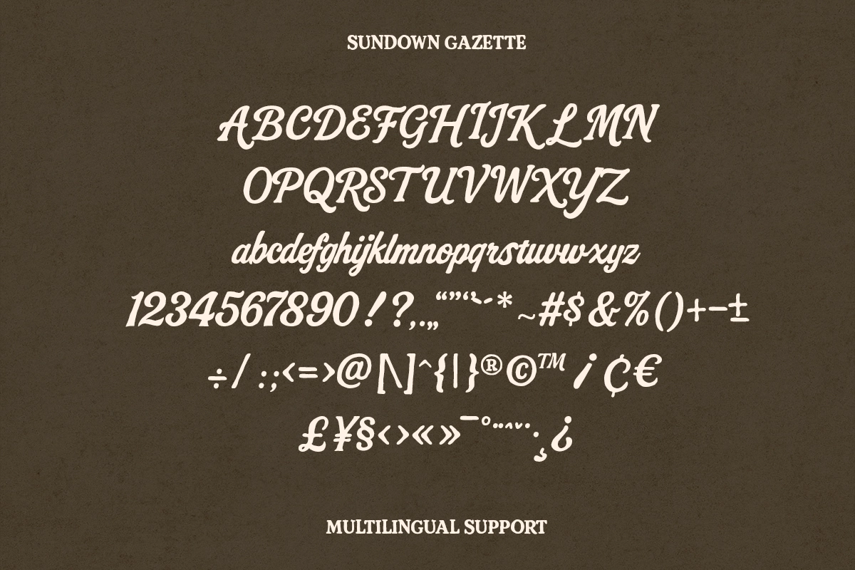 Sundown Gazette – Vintage Display Font