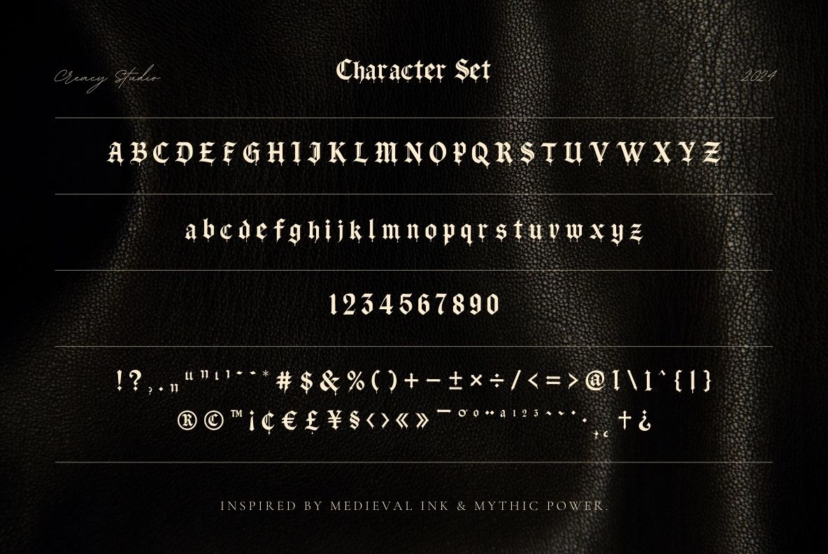 Grimoire Noire – Gothic Blackletter