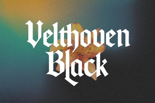 Velthoven Black – Modern Blackletter