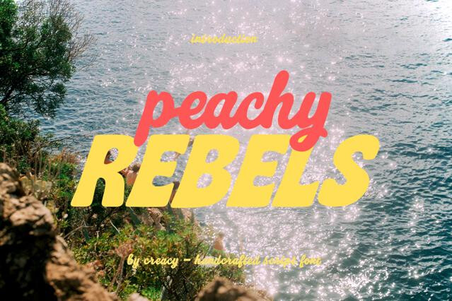 Peachy Rebels – Playful Font