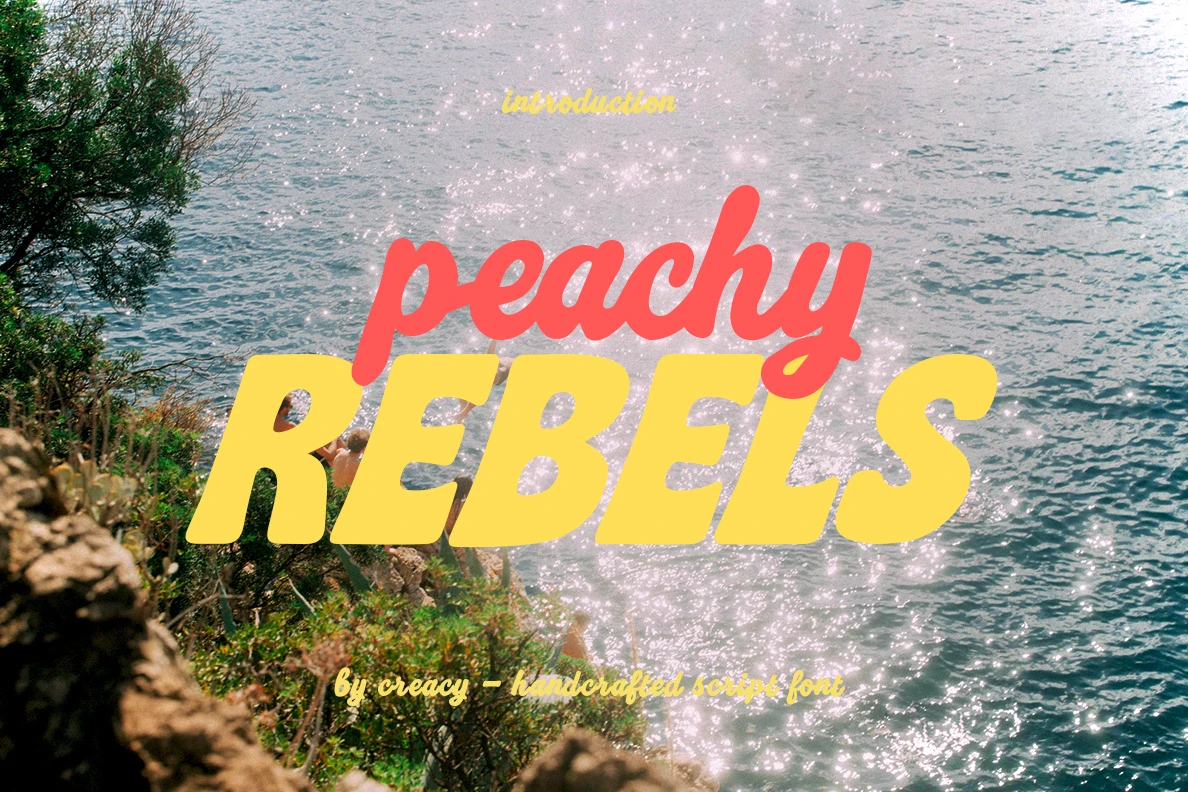 Peachy Rebels – Playful Font