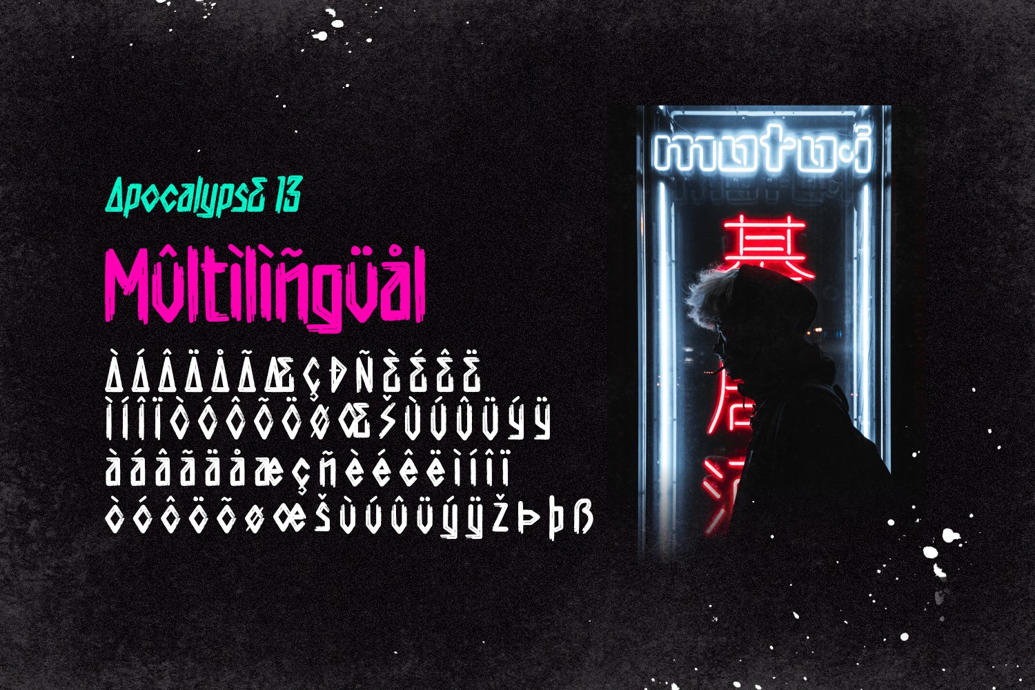 Apocalypse 13 - Cyberpunk Font