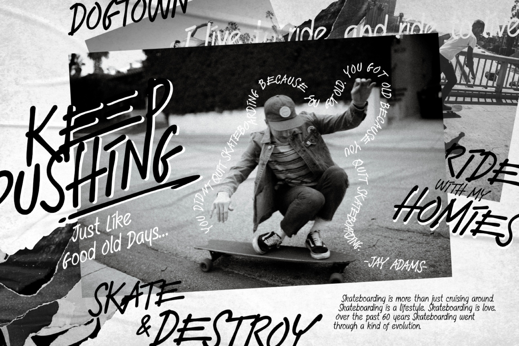 Thrasher Head - Rough Handwriting Font