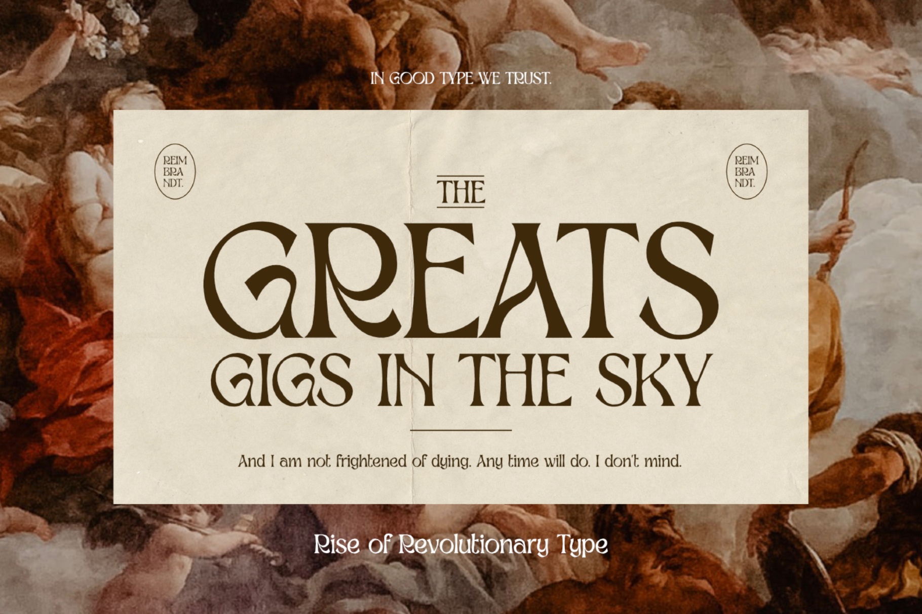 Reimbrandt - Art Nouveau Font