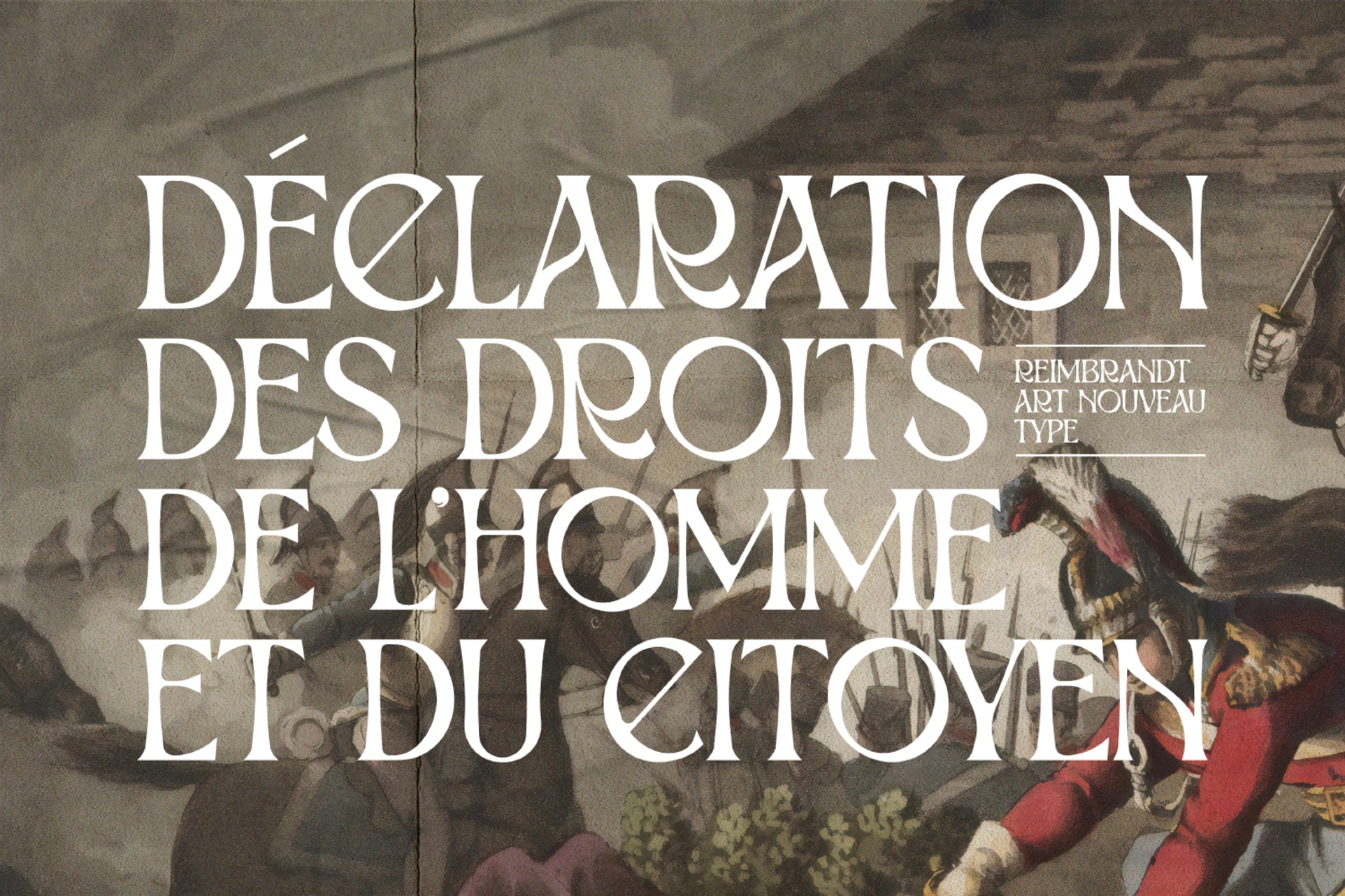 Reimbrandt - Art Nouveau Font