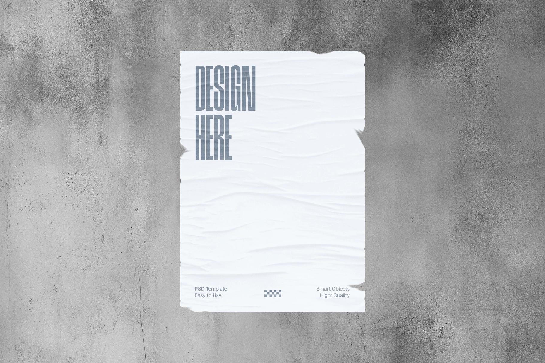 Rugged Wall Poster Mockup