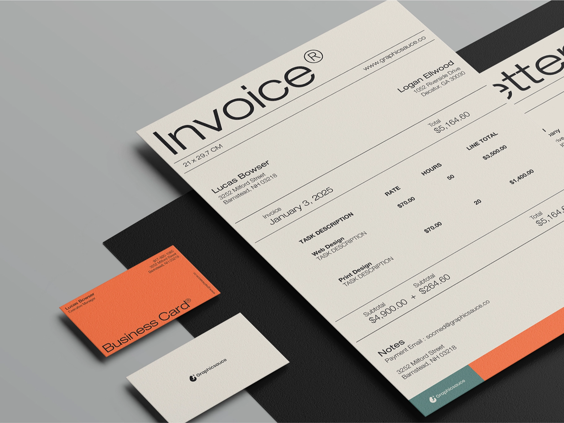 Document Folder ID Card with Pen Mockup Isometric