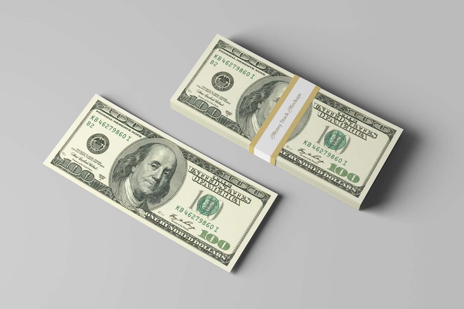 Money Stack Mockups