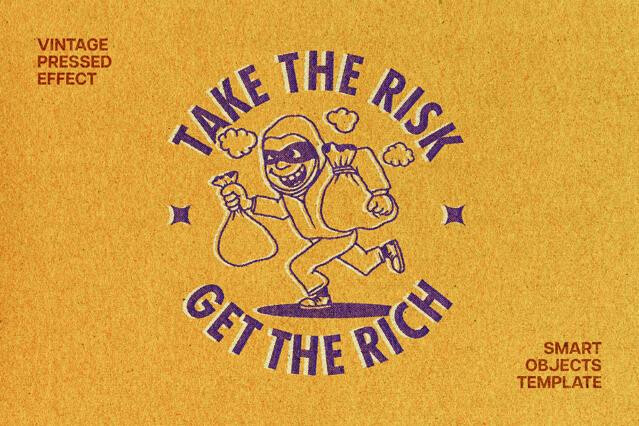 Vintage Pressed Effect