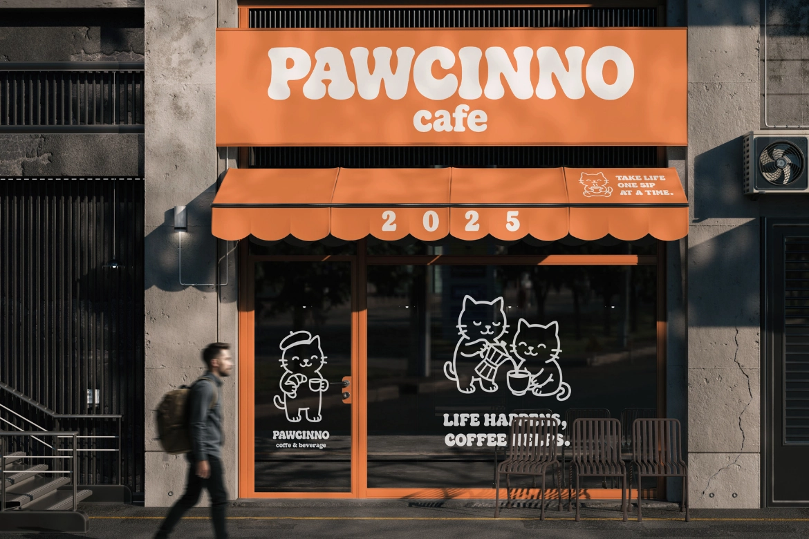Pawcinno – Playful Retro Bubble Font