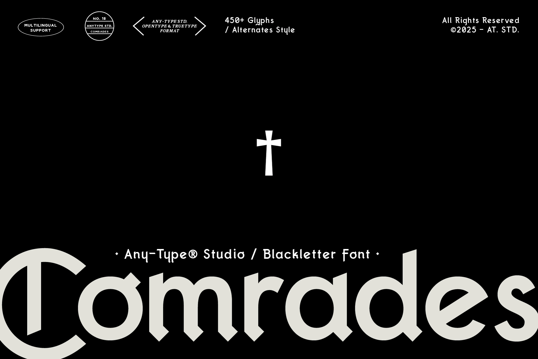 Comrades Blackletter Font