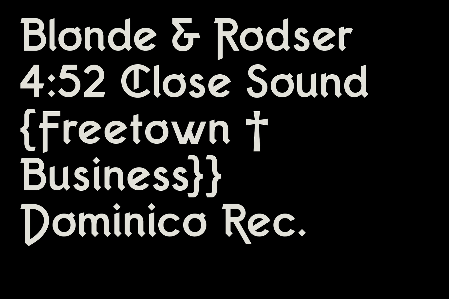 Comrades Blackletter Font