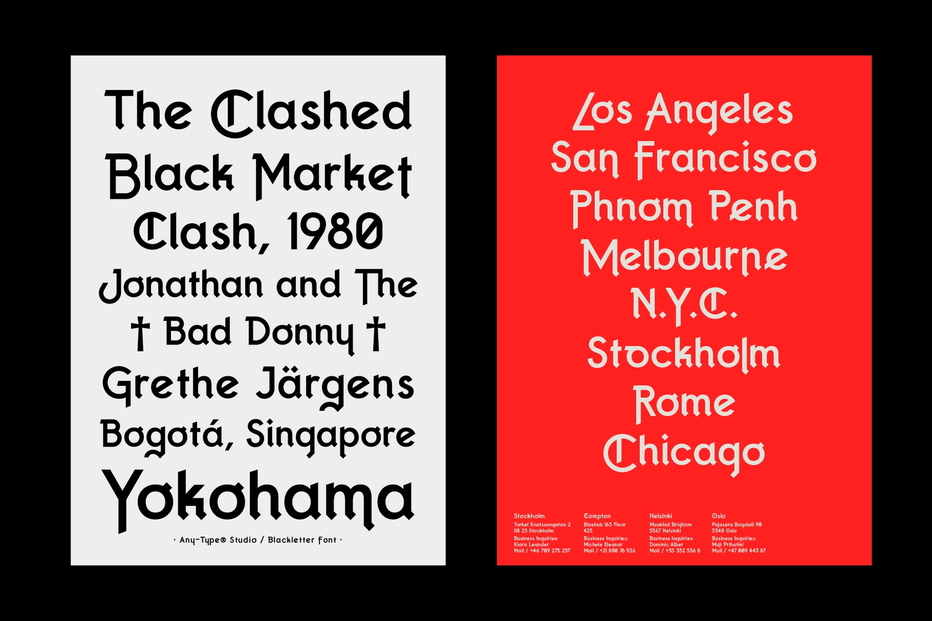 Comrades Blackletter Font