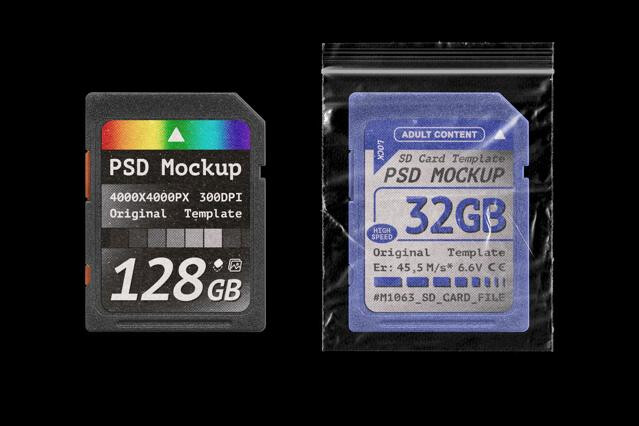 SD Card Mockup
