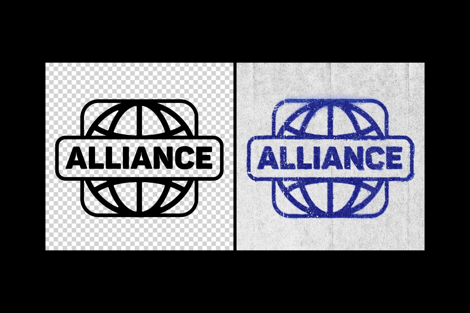 Ink Stamp Text Effect