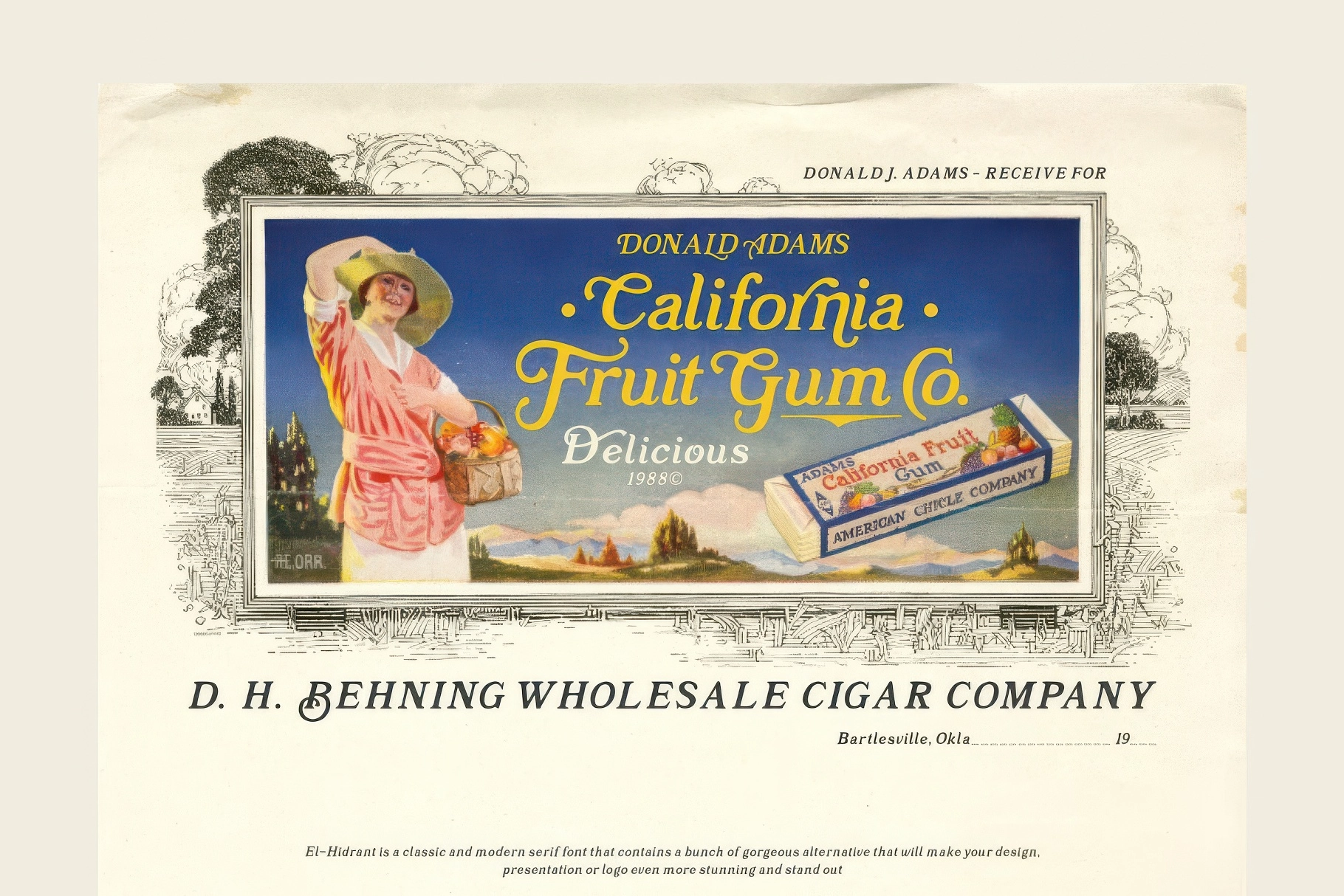 El-Hidrant: Serif Font With Swashes