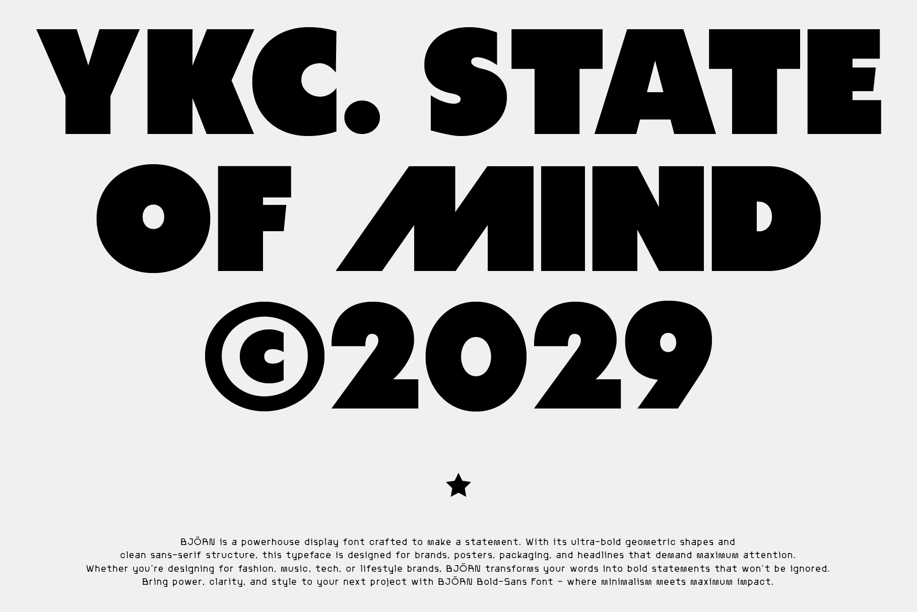 AT BJÖRN — Bold Sans Serif