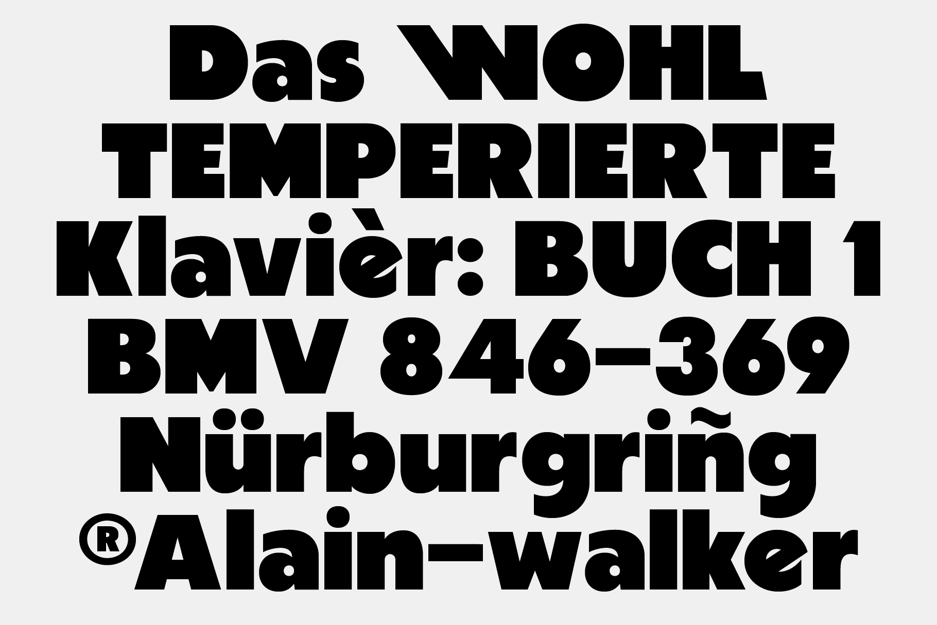 AT BJÖRN — Bold Sans Serif