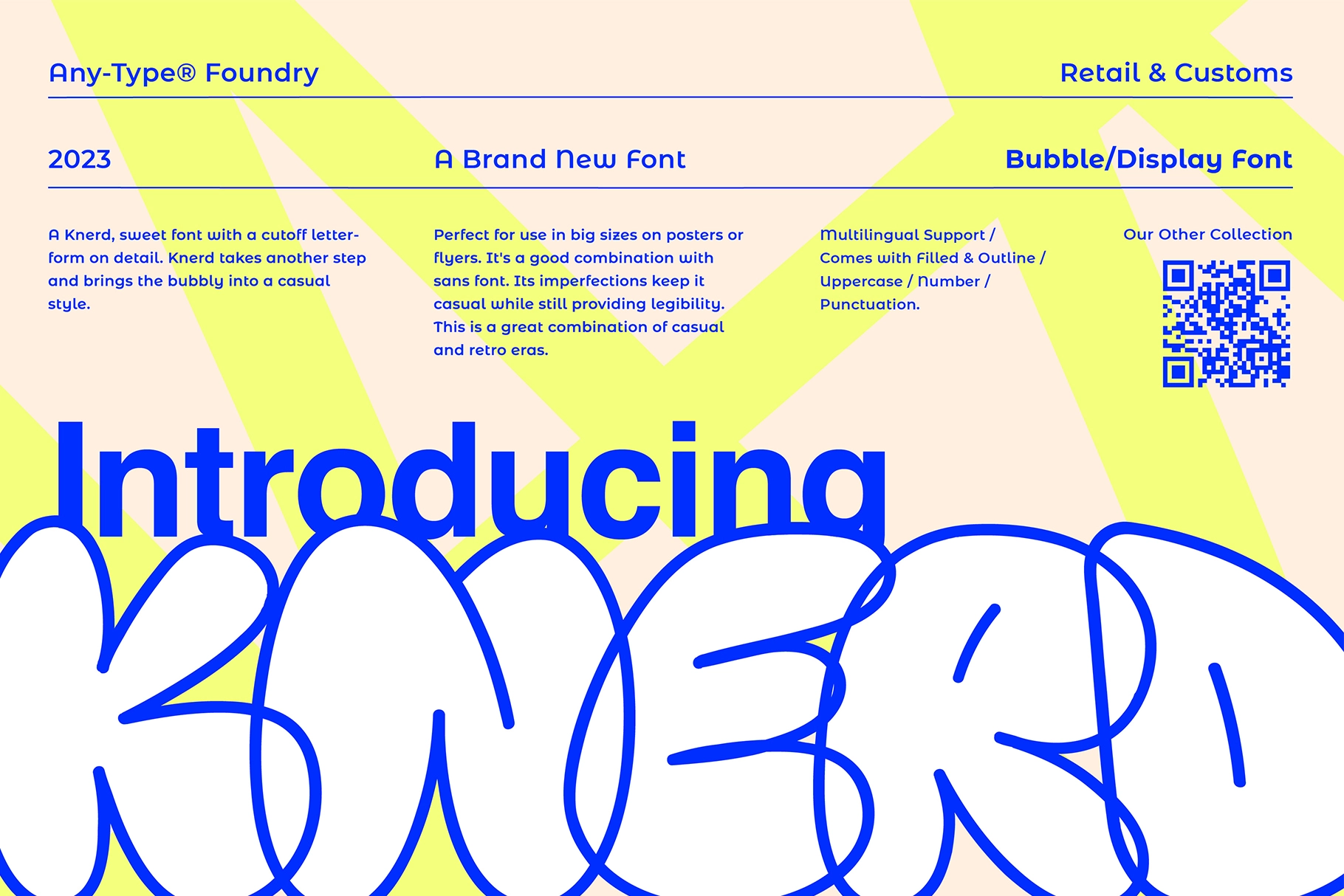KNERD Bubble Font