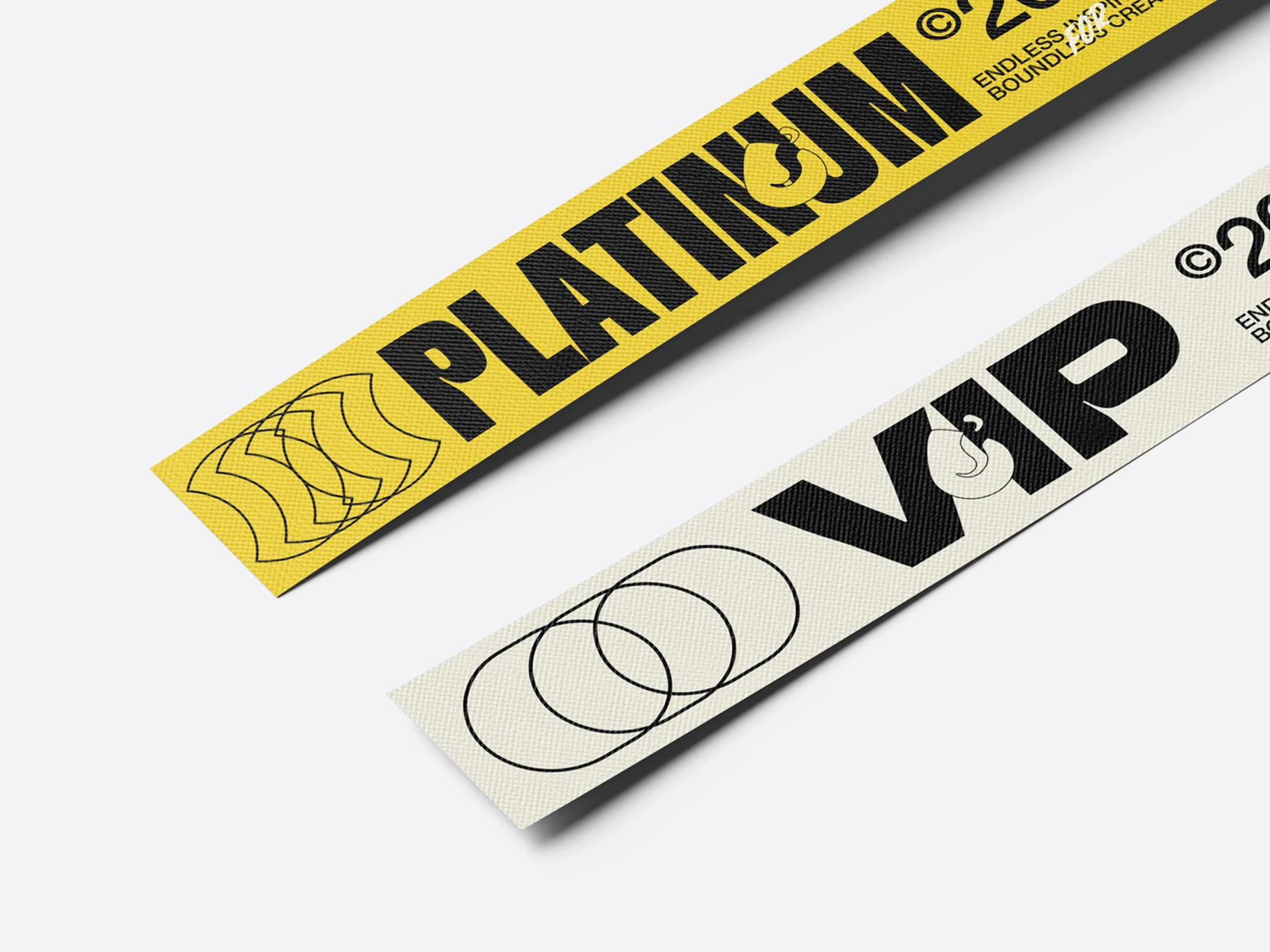 Paper Wristband Mockup Back Half Side View