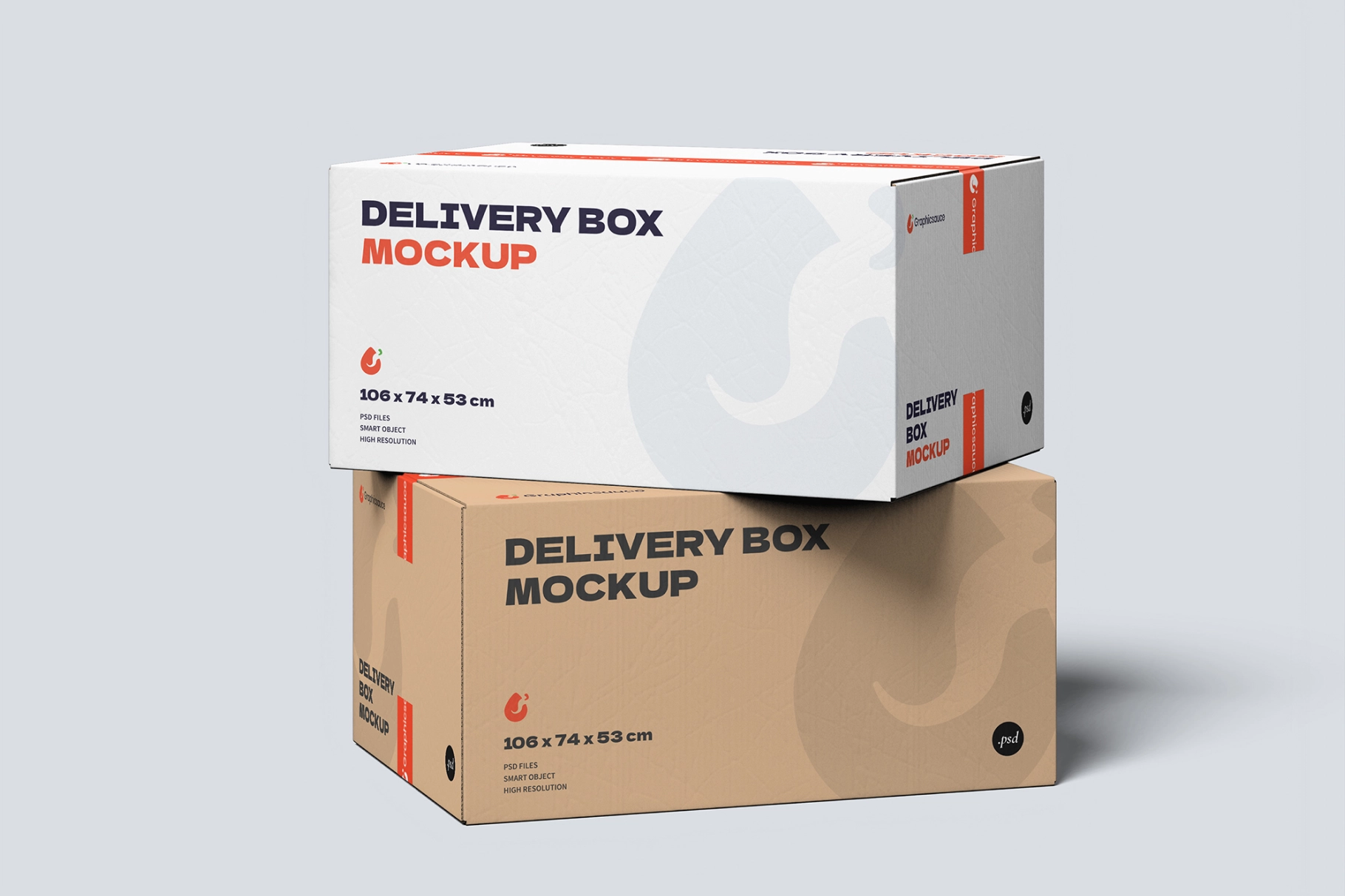 Delivery Box Mockup Stack It