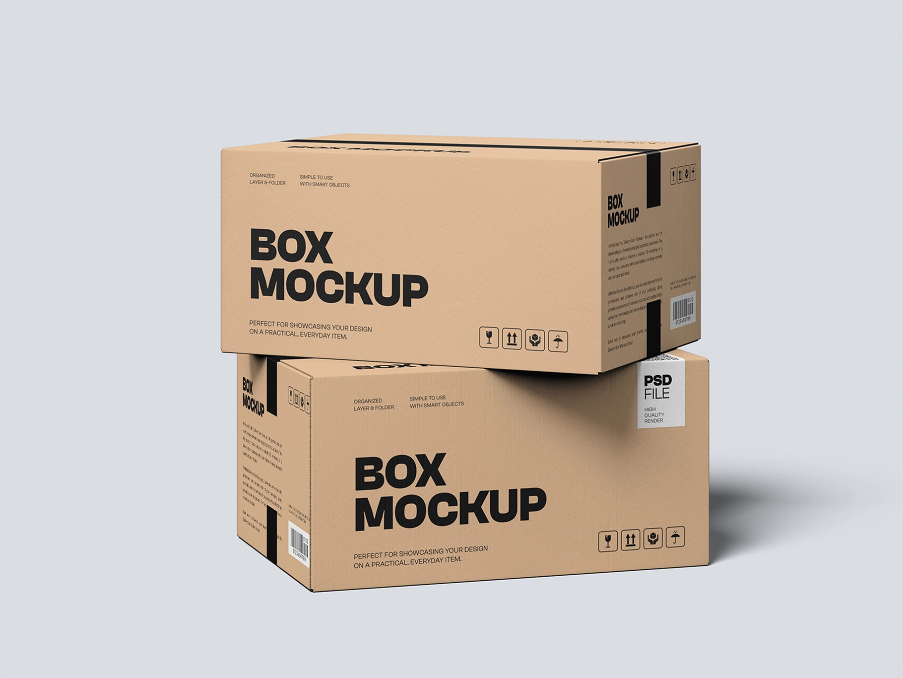 Delivery Box Mockup Stack It