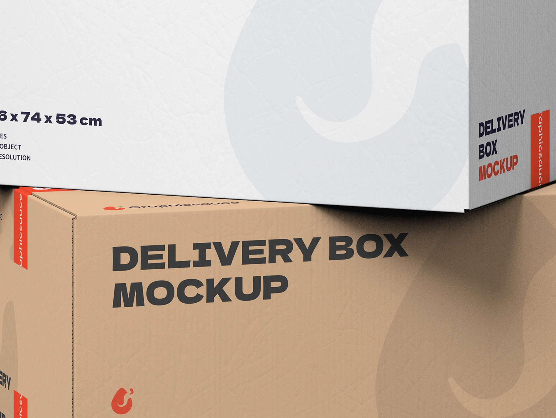 Delivery Box Mockup Stack It