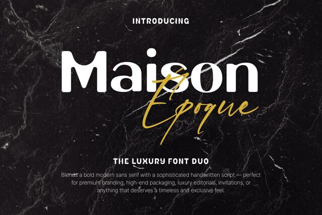 Maison Époque – The Luxury Font Duo