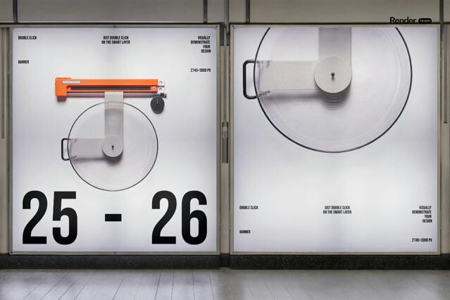 Light Billboard Mockup