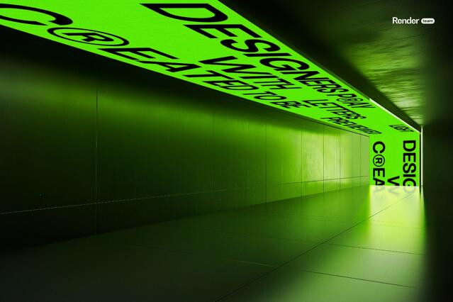 Light Billboard Mockup