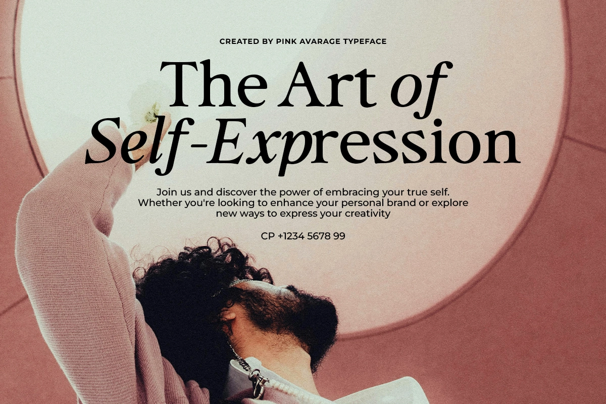 Pink Average - Trendy Modern Serif