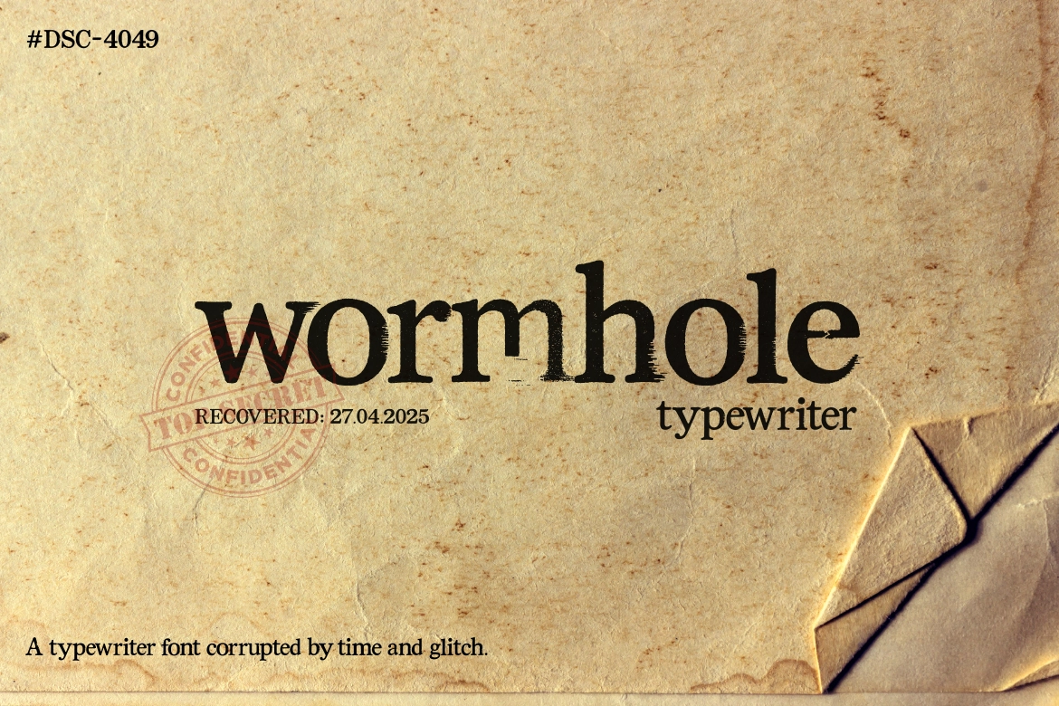 Wormhole Type – Glitch Font
