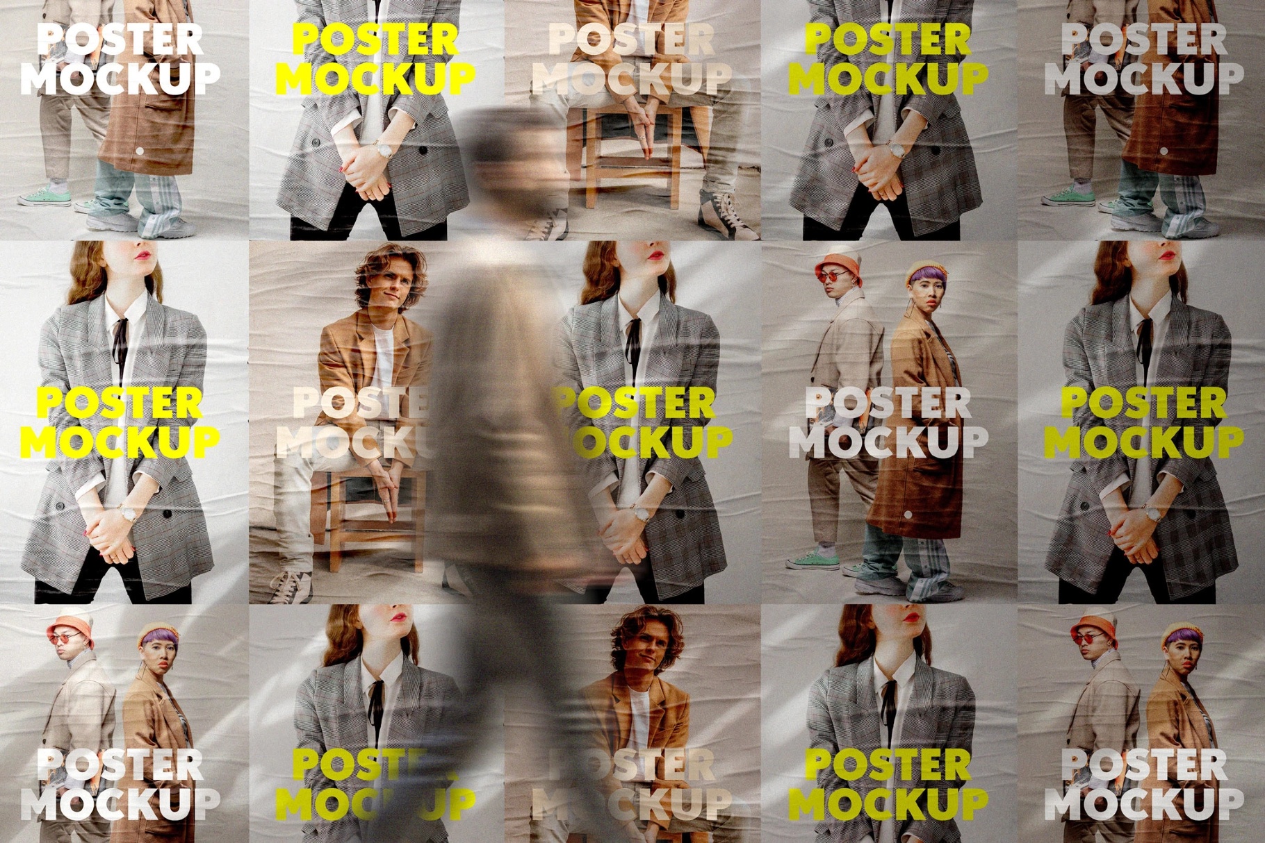 Wheat-Pasted Posters Mockup