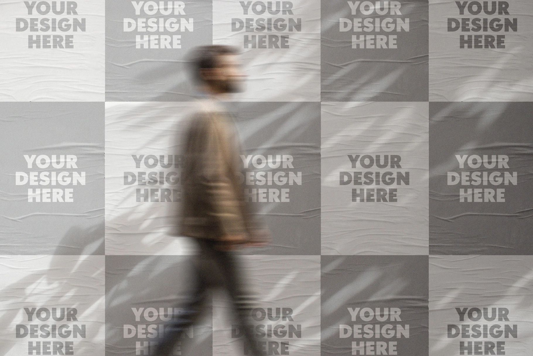 Wheat-Pasted Posters Mockup