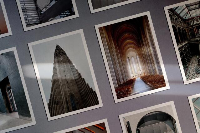 Diagonal Poster Display Mockup