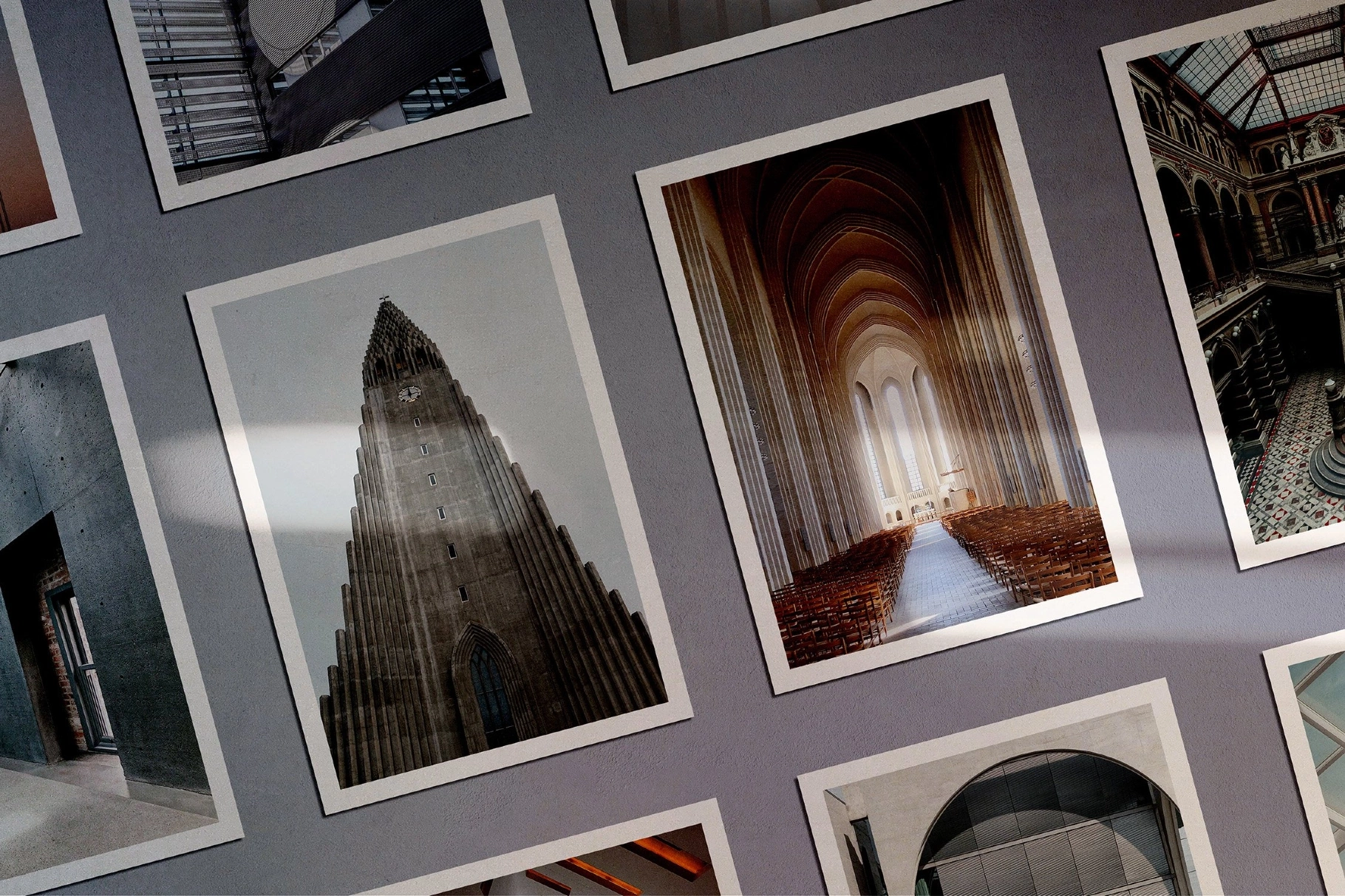 Diagonal Poster Display Mockup