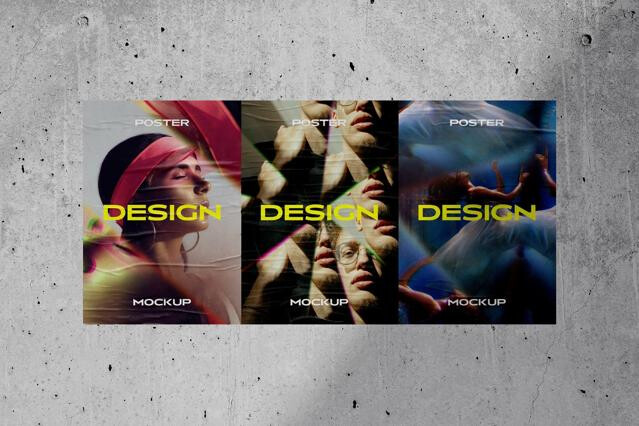 Cement Wall Poster Mockup