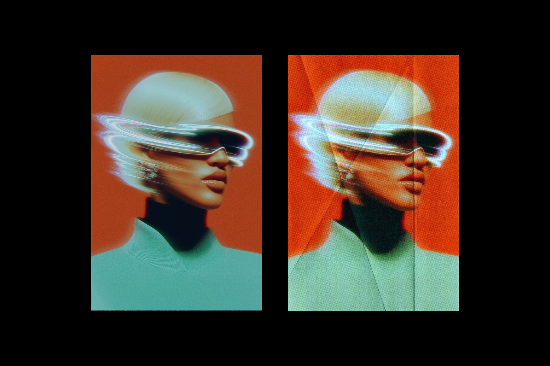 Halftone Print Photo Effect