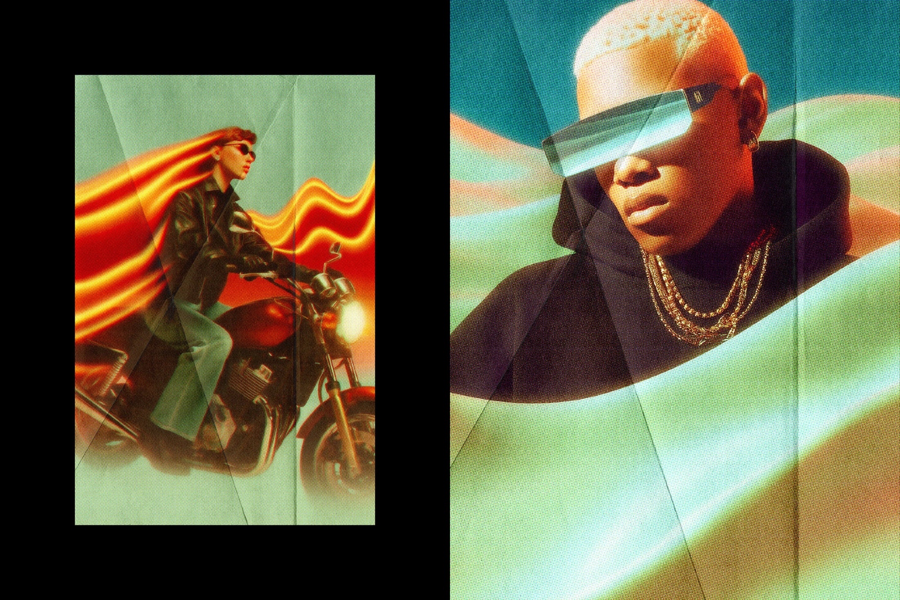 Halftone Print Photo Effect