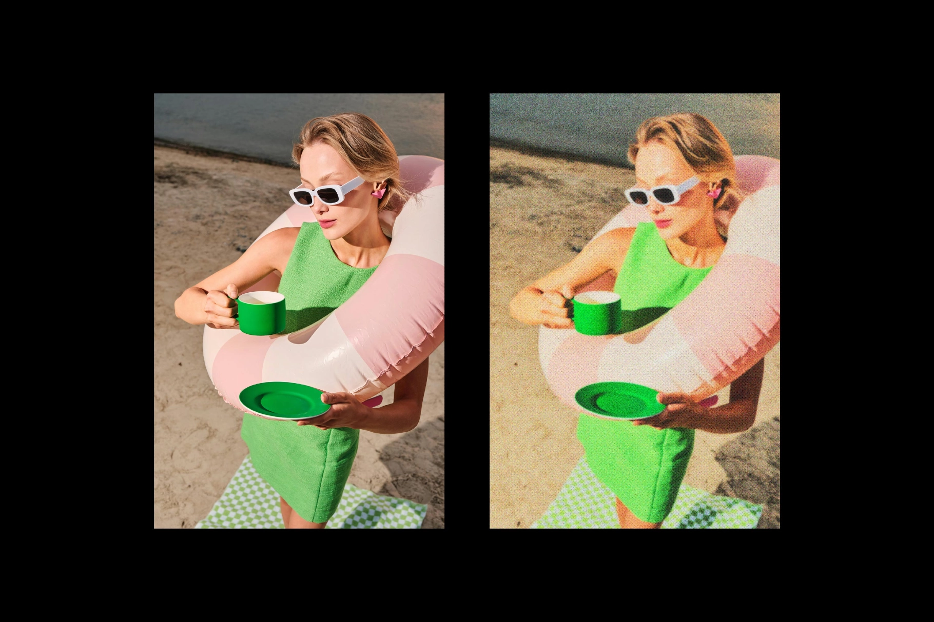 Blurred Print Photo Effect