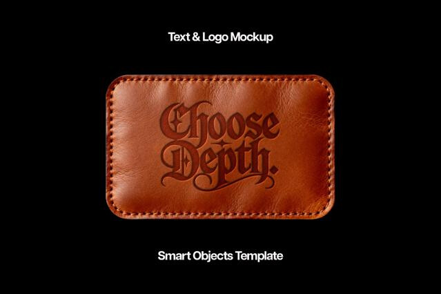 Leather Patch Mockup