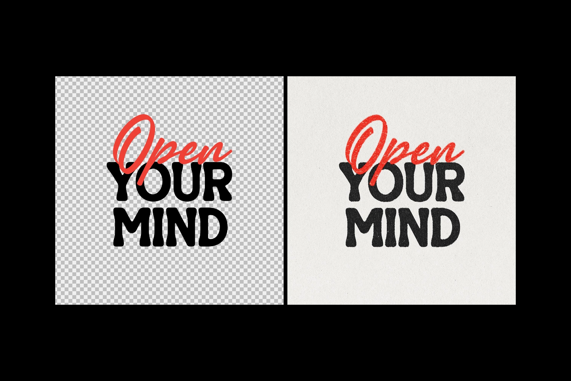 Print Text & Logo Effect