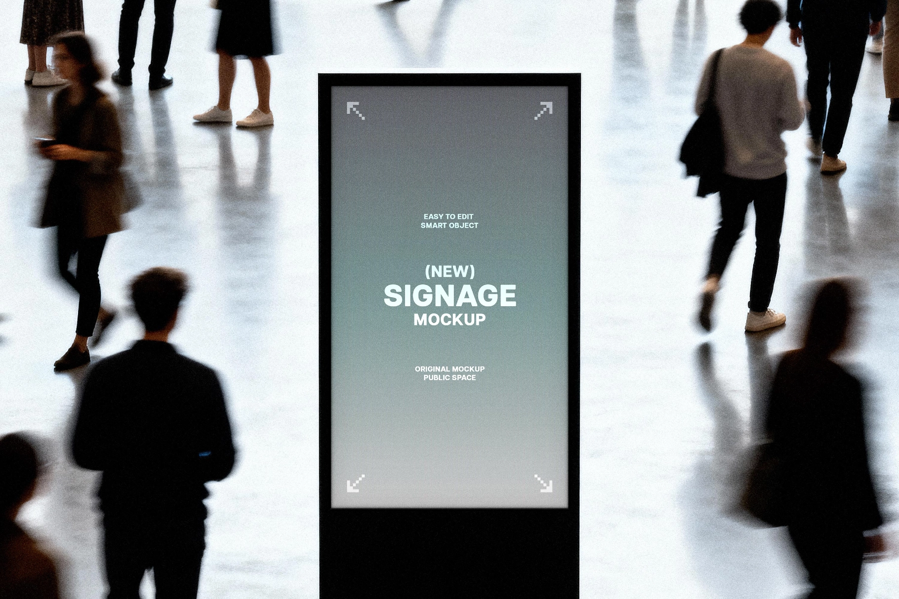 Vertical Digital Signage Mockup
